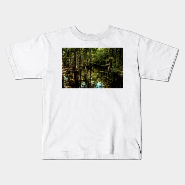 Swamp in Southeastern Georgia Kids T-Shirt by Gestalt Imagery